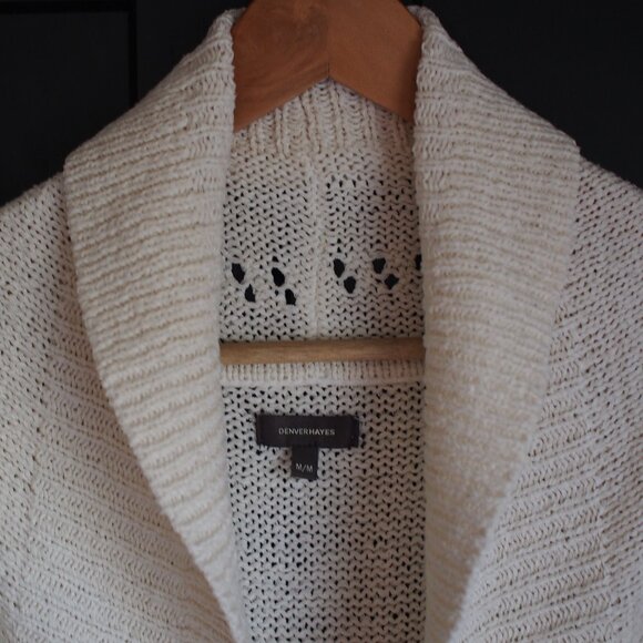 Denver Hayes | Crocheted Shrug in Cream - Picture 3 of 6